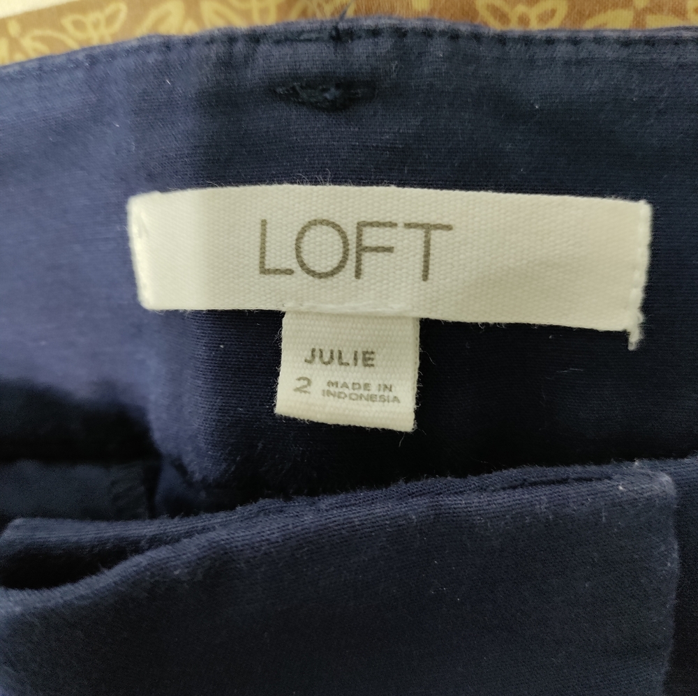 Loft Pants  size 2. The Riviera repent color blue
